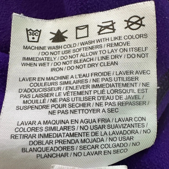 Nike Pro Dri-Fit Purple 1/2 Zip Pullover Size Medium Women’s Thumb Hole Athletic - Picture 9 of 9